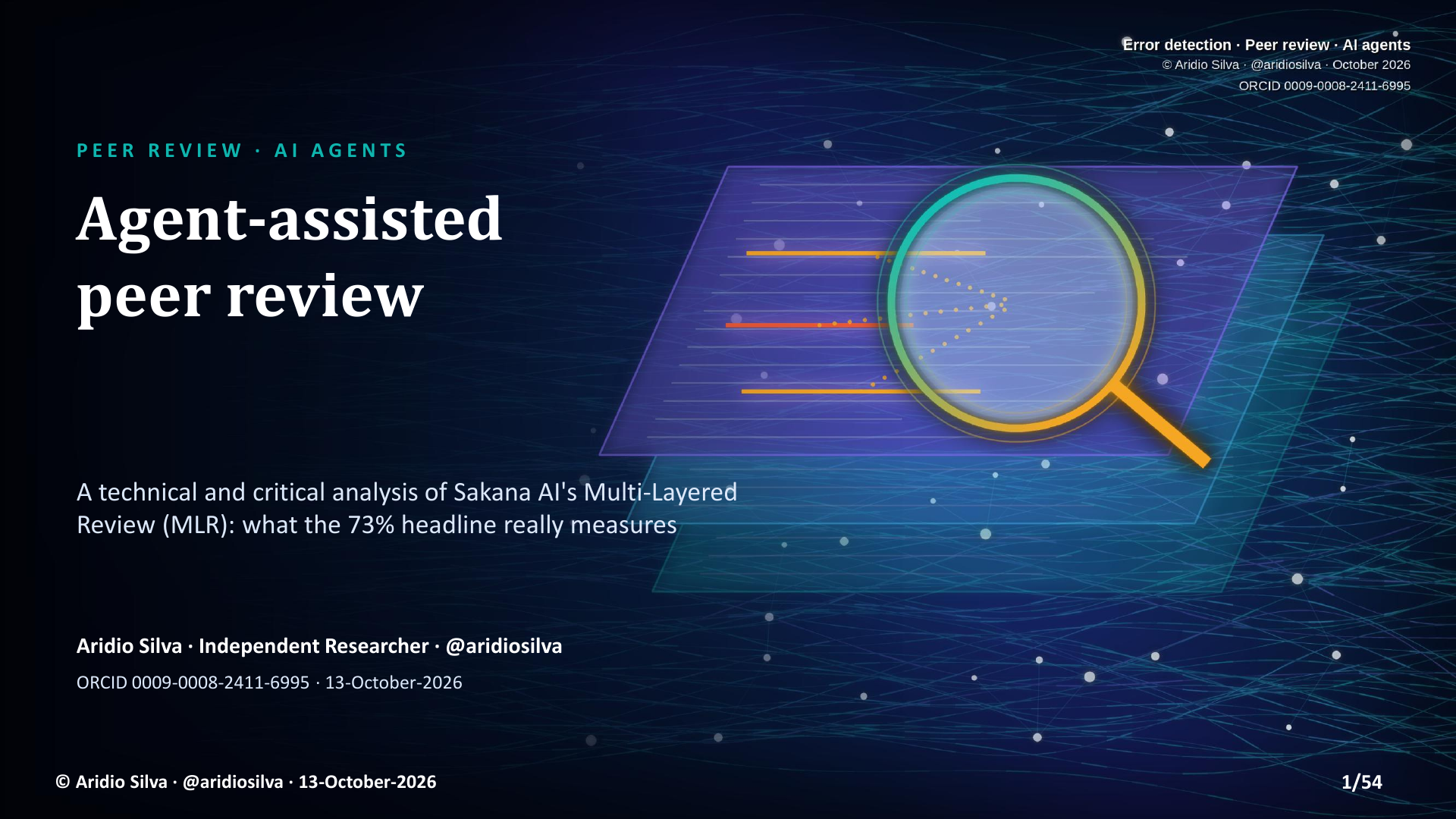 Agent-Assisted Peer Review - slide 1 of 54
